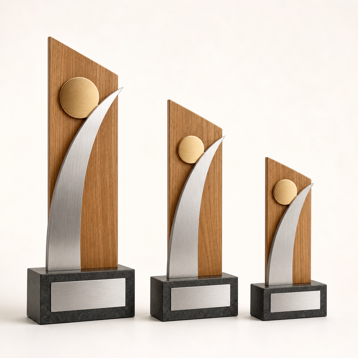 Award gỗ kim loại Wood Metal Horizon Quà Việt